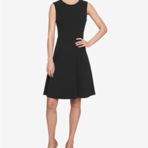 Tommy Hilfiger Black Fit & Flare Dress Size 10, A-Line, Elegant, Work & Party
